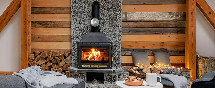 Thelin Hearth Products Direct Vent Gas Stove Fireplace Inspection in Lawrence, Massachusetts